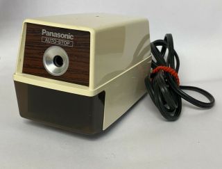 Antique Panasonic Auto - Stop Electric Pencil Sharpener