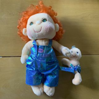 Vintage 1985 Kenner Hugga Bunch Tickles Plush Doll With Baby