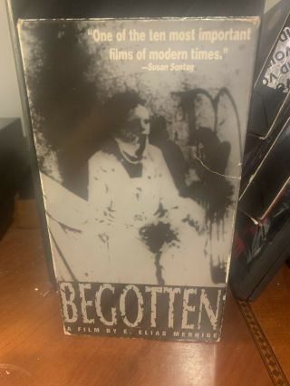 E.  Elias Merhige Begotten Vhs Rare/cult/horror Videocassette Tape Official Film