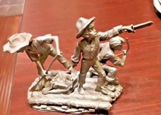 Rare Heavy 1976 James Ponter Pewter Figurine Titled The Pirates