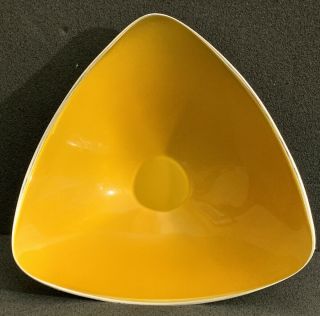 Reed & Barton Silver Plate Enamel Dish 241 Gold /yellow Mid Century Modern Mcm