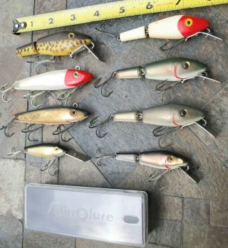 Group Of 8 (eight) Vintage L And S Lures L&s Mirrolures,  Bass,  Pike Masters