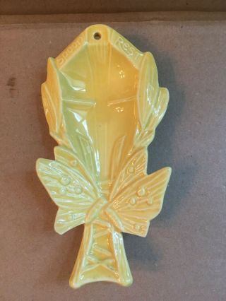 Vintage Mccoy Pottery Butterfly Spoon Rest Rare