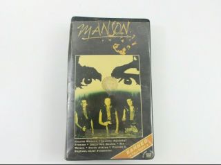 Vintage Manson Vhs Charles Manson With Case Rare Movie - N1