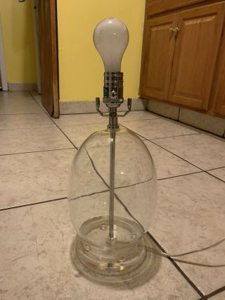 Rare Jamie Young Classic Retro Glass Globe Chrome Lamp Retired