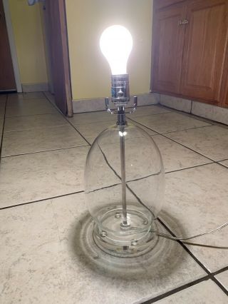 Rare JAMIE YOUNG CLASSIC Retro GLASS GLOBE CHROME LAMP RETIRED 2