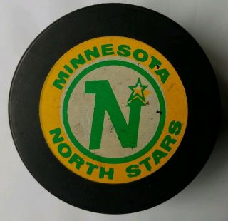 Minnesota North Stars Nhl Vintage Official Puck Viceroy Mfg.  - Canada Rare