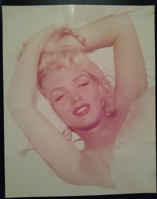 Vintage Gorgeous Rare Candid Photo Print Of Marilyn Monroe 8×10