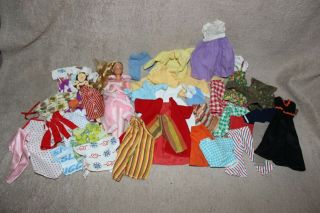 Large Group Of Vintage Barbie,  Doll Clothes Including A Barbie