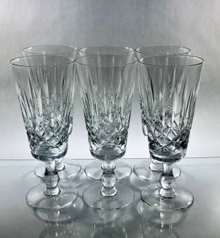 Edinburgh Crystal " Appin " Cut Champagne Flutes Set/ 6 Rare