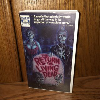 Return Of The Living Dead Horror Vhs Rare Thorn Clamshell