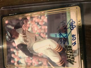 1992 Willis Stargell Gold Action Packed Auto Hof 88 Really Is Rare Pc A Pc I Thi