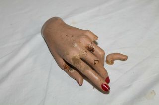 Vintage Mannequin Female Left Hand With Damage
