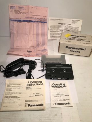Rare Panasonic Rpcar1 Car Stereo Cassette Adapter Kit Sh - Cdm9a & Sh - Cdc9 1995