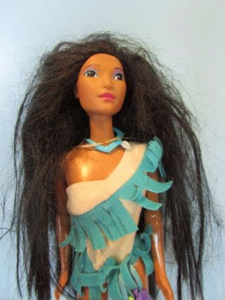 Vintage 1995 Mattel Disney Pocahontas Color Splash Hair Doll