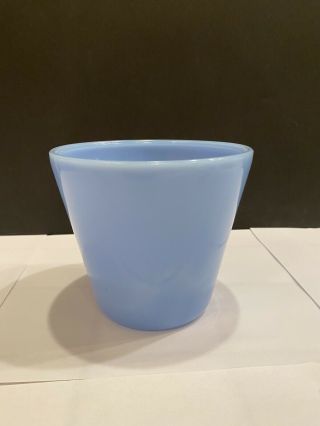 Vintage Jeannette Glass Co Delphite Blue Batter Bowl / Hand Beater Bowl.  Rare