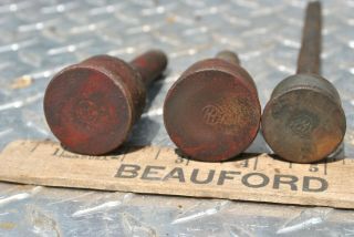 Rare Ihc International Type M Hit Miss Gas Engine Matched Set Grease Cups