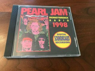 Pearl Jam On Radio Broadcast 1998 Monkeywrench Cd Rare