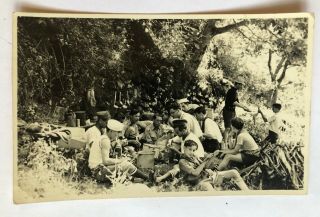 Portuguese Boy Scout Camp Madeira Postcard Photo Rppc Early 1900s Antique