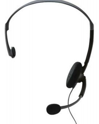 Rare Xbox 360 Live Black/grey Communicator Elite Wired Headset Gray Htf