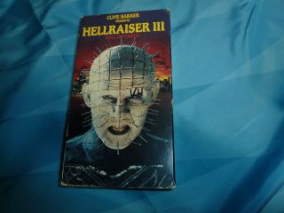 Hellraiser Iii 3 Hell On Earth Rare Vhs Paramount 1992 R - Rated Version