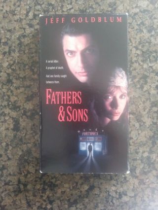 Fathers And Sons Vhs Thriller Horror Jeff Goldblum Suspense Rare Oop Htf