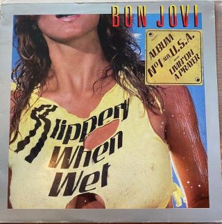 Slippery When Wet Lp Rare Cover - France - 830 264 - 1 - Used/vg - Vg,