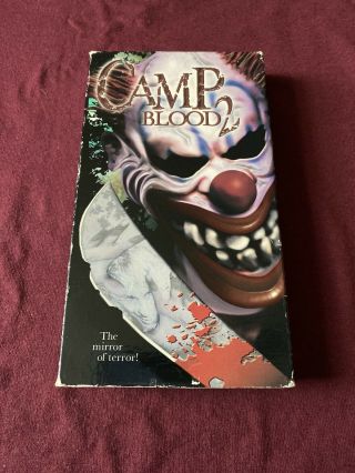 Camp Blood 2 Vhs Horror Slasher Sov Ultra Rare Clown 2000 Backwoods Brad Sykes