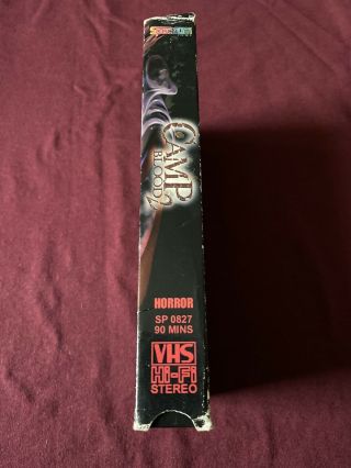 Camp Blood 2 VHS Horror Slasher SOV ultra RARE clown 2000 backwoods Brad Sykes 3