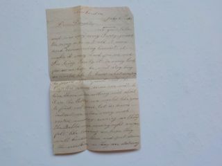 Civil War Letter 1863 Rebels Destroying So Much Lives And Property Antique Vtg 1