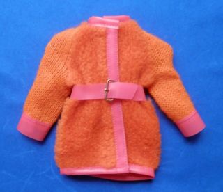 Vintage Barbie Walking Jamie Furry Friends 1584 Sears Exclusive Orange Coat Htf