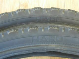 Vintage Haro Bmx Tires Pair 20x1.  70 Rare Old Mid School Freestyle Race Survivor