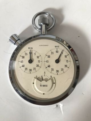 Rare Vintage Junghans Stopwatch Made In Germany Perfect Order