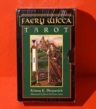 Rare Faery Wicca Tarot Cards Deck And Book Kisma Stepanich Set