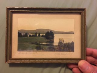 Antique Hand Tinted Photograph Black Point Scarborough Maine Portland Bicknells