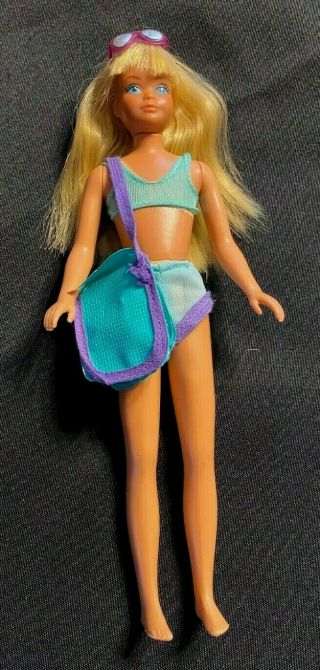 Vintage 1978 Mattel Barbie Sun Lovin Malibu Skipper Doll Orig Outfit Compl 1069
