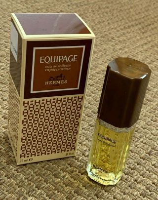 Vintage Hermes " Equipage " Eau De Toilette - Spray 0.  8 Fl.  Oz.  - Made In France