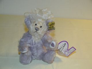 Vintage Annette Funicello Purple Passion Mohair Plush Bear 5inch Jointed