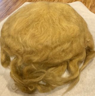 99 Vintage 14 " Mohair Doll Wig For Antique Bisque Doll