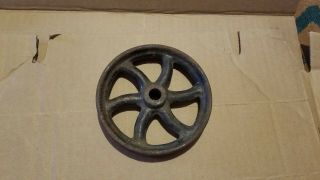 Vintage Cast Iron Wheel 5 " X 1 " Maytag Hit Miss Engine Cart 1/2 " Hole