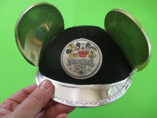 Rare 1980 Disney Disneyland 25th Anniversary Mickey Mouse Ears/hat Minnie/donald