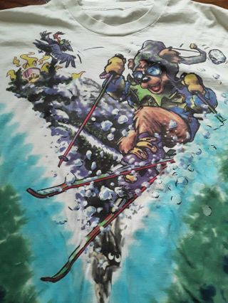 Vintage 1996 T - Shirt Liquid Blue Gdm Inc.  Double - Sided Ski Shirt Xxl? - Rare -
