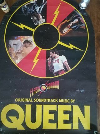 Extremely Rare Queen Freddie Mercury Flash Gordon Promotional Poster