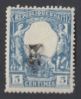 Haiti 1904 France French Napoleon 5c Rare Inverted Center Error Variety