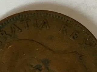 1949 Canada Penny,  A To Denticle,  High Value Rare Coin Canadian Small Cent Bin