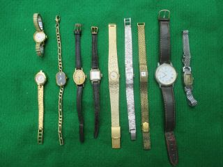. Sekonda,  Palisa,  Camy Etc Etc Bundle/joblot Of Vintage/antique Wind - Up Watches.
