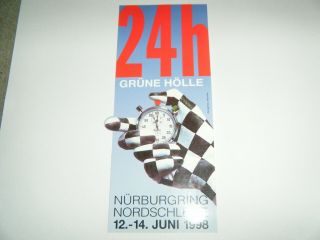 24 Hours Studen Nurburgring 1998 Nordschleife Sticker Very Rare Bmw Porsche Rs
