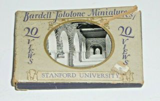 1922 Antique Bardell Fototone Miniatures Of Stanford University Complete Set 20