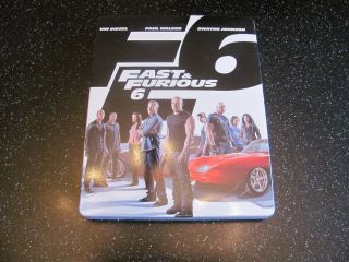 Fast And Furious 6 Blu - Ray Steelbook With Dvd Rare