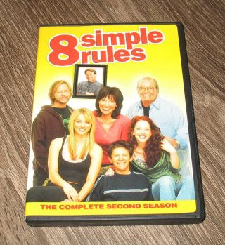8 Simple Rules - Season 2 (dvd,  2009,  3 - Disc Set) Like Rare